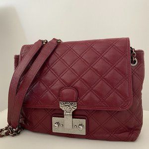 Marc Jacobs Quilted Shoulder Bag - Burgundy